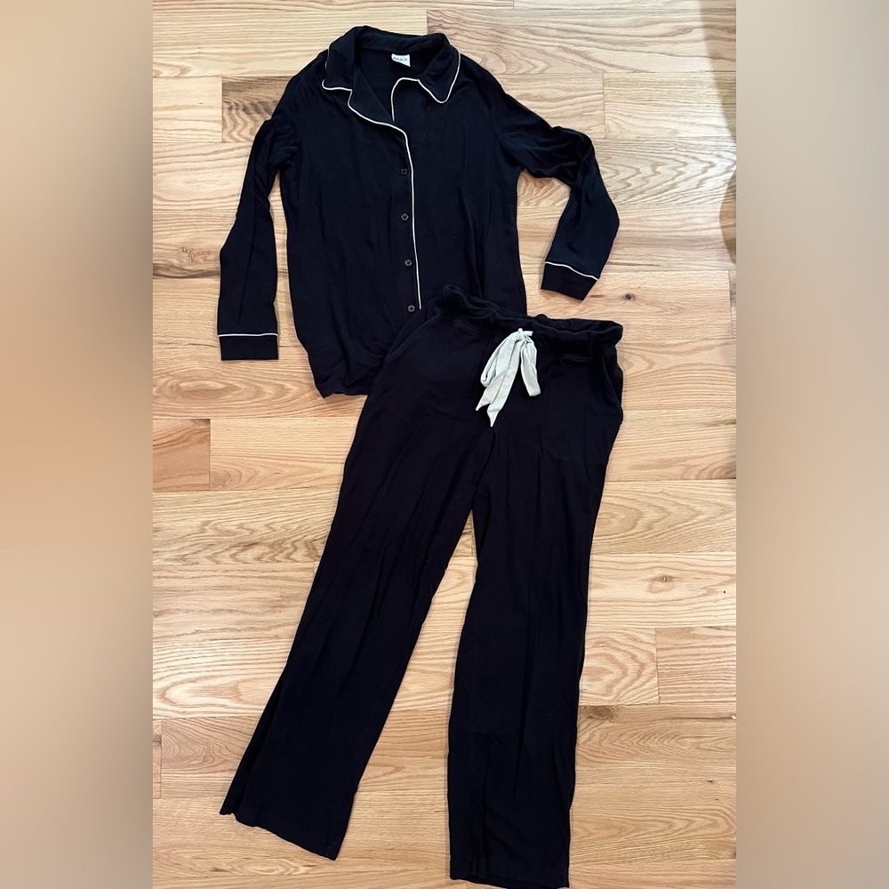 Black soma sleep set small long sleeve and pant womens